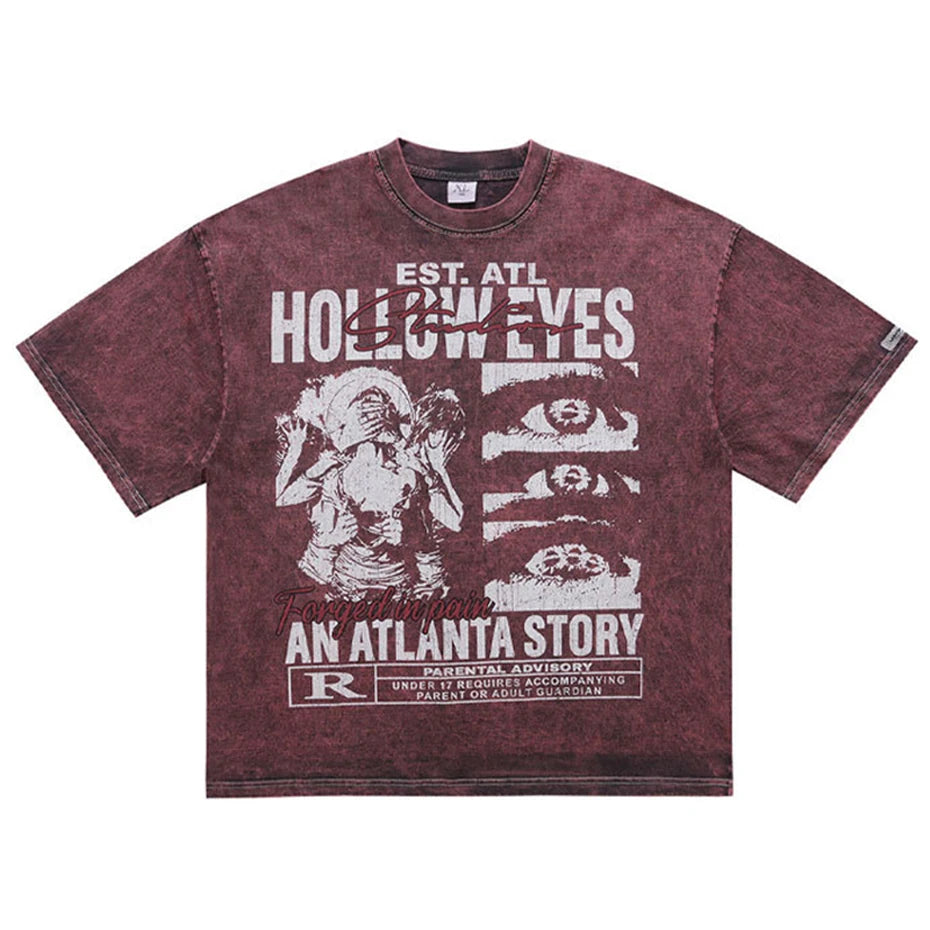 Short Vintage Oversized T-Shirt — front view