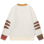 Vintage Y2K Cat Knit Oversized Sweater — front view
