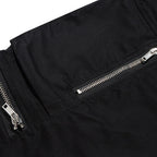 Pockets Black Baggy Cargo Pants — detail shot