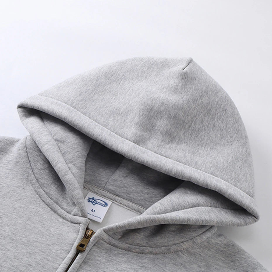 Hooded Oversized Jacket — detail shot