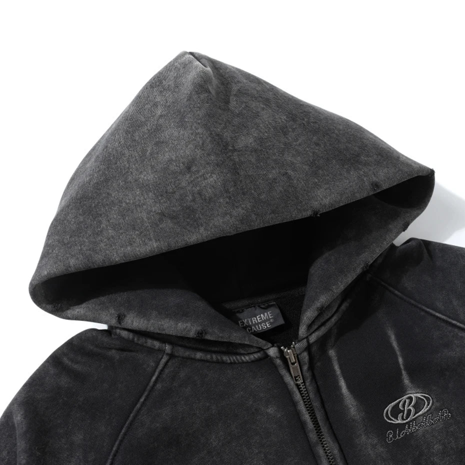 Hoodies Vintage Oversized Jacket — detail shot