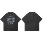 Retro Black Heart Washed T-Shirt — side view