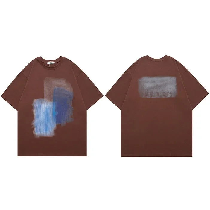 Aesthetic Graphic Oversized T-Shirt — flat lay