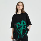 Shadow Graphic Oversized T-Shirt — detail shot