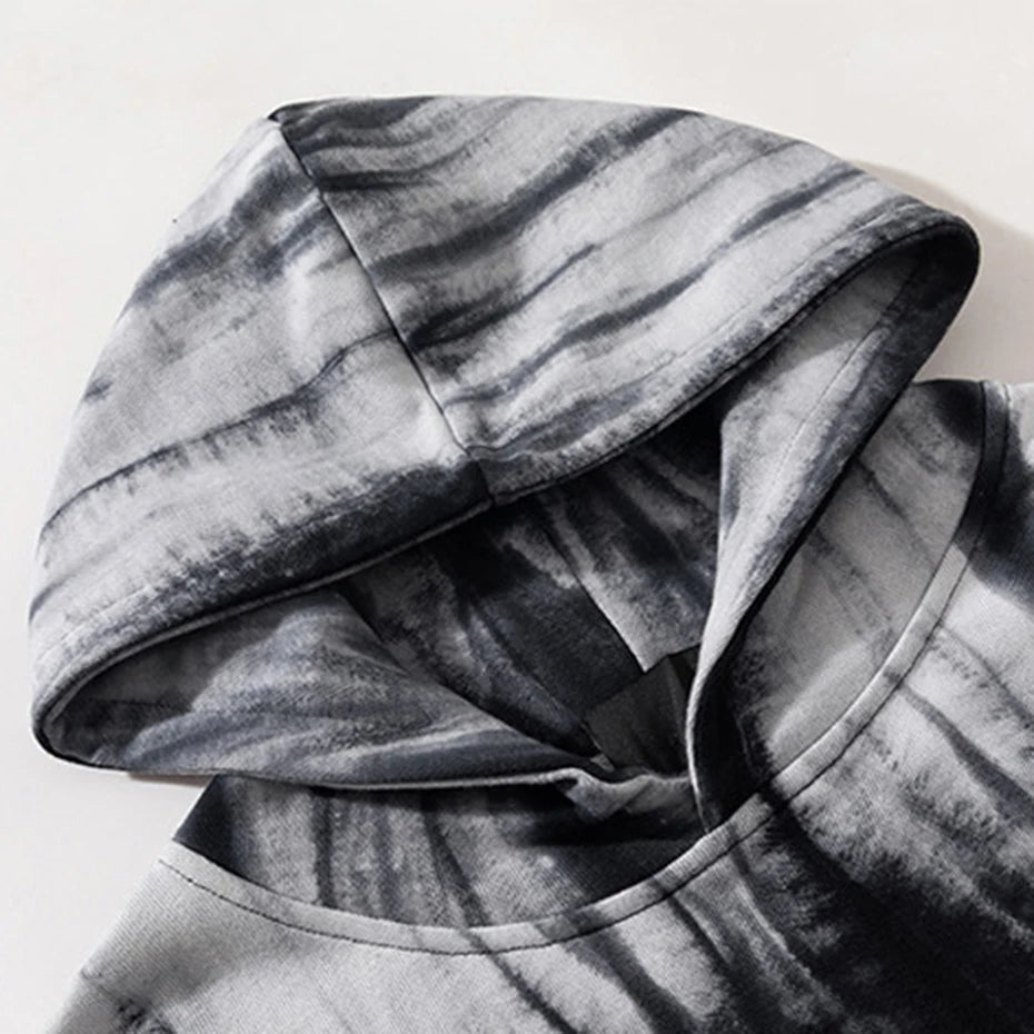Vintage Tie Dye Oversized Hoodie — fit shot