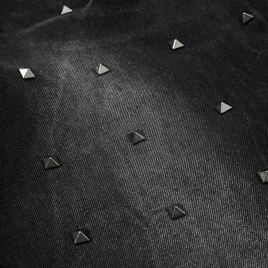 Punk Denim Baggy Jeans — detail shot