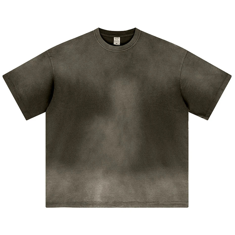 Retro Vintage Washed Oversized T-Shirt — close-up