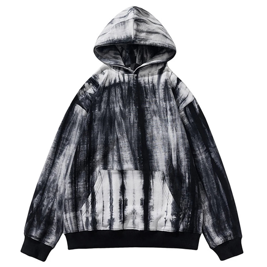Vintage Tie Dye Oversized Hoodie — back view