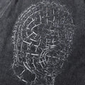 Vintage Black Mask Graphic Loose T-Shirt — front view