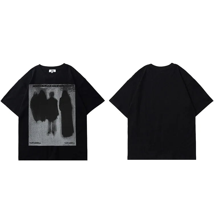 Black Dark Shadow Print T-Shirt — detail shot