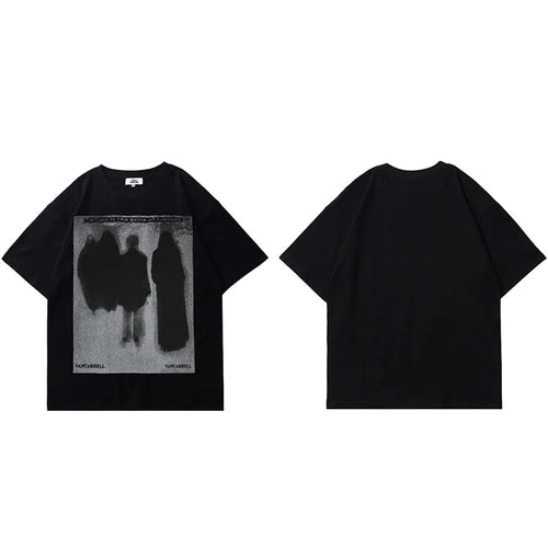 Black Dark Shadow Print T-Shirt — detail shot