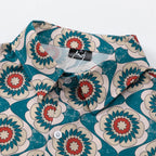 Sleeve Vintage Graphic Loose Shirt — back view