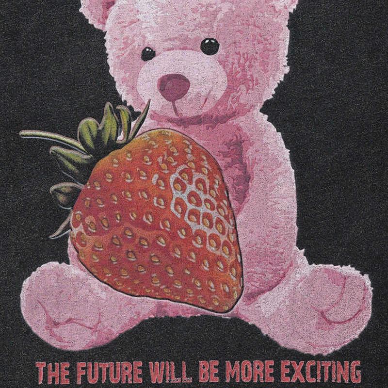 Vintage Black Bear Washed T-Shirt — detail shot