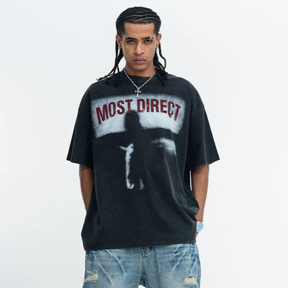 Tee Y2K Graphic Oversized T-Shirt — front view