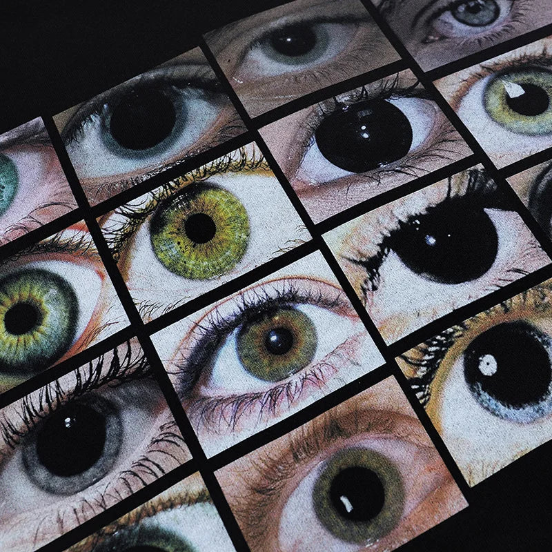 Black Eyes Graphic T-Shirt — detail shot