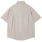 Shirts Vintage Cat Embroidered Loose Shirt — front view