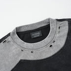 Y2K Patchwork Oversized T-Shirt — fit shot