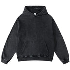 Vintage Print Oversized Hoodie — front view