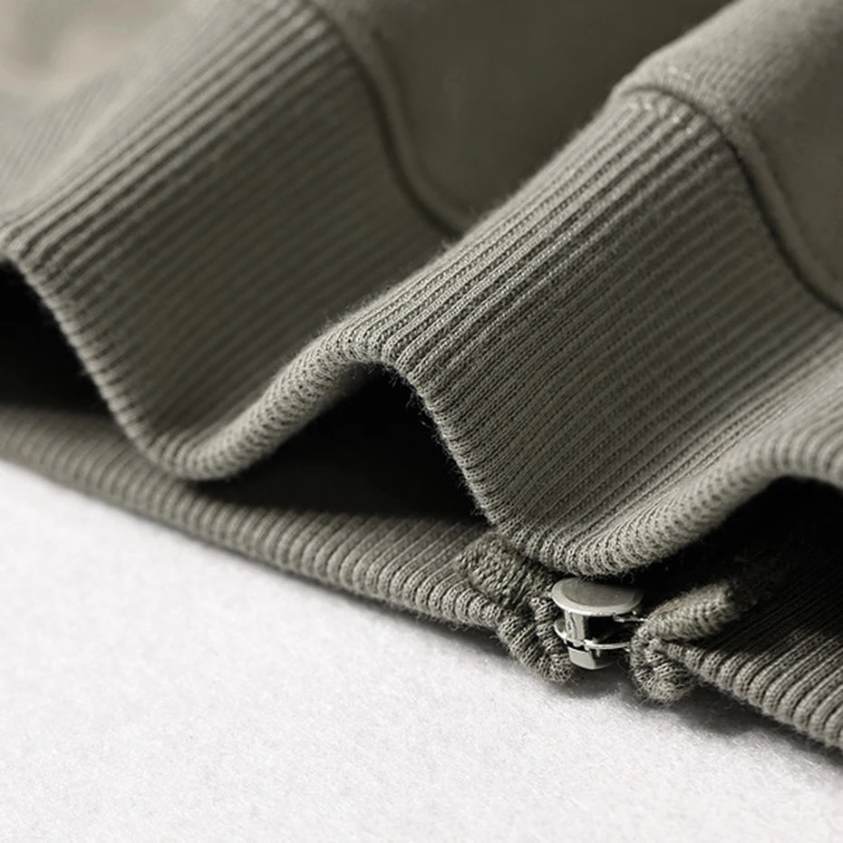 Zip Oversized Jacket — fabric close-up