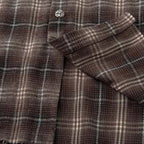 Vintage Plaid Loose Shirt — fit shot