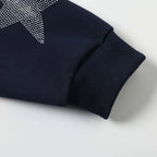 Star Zip Loose Jacket — fabric close-up