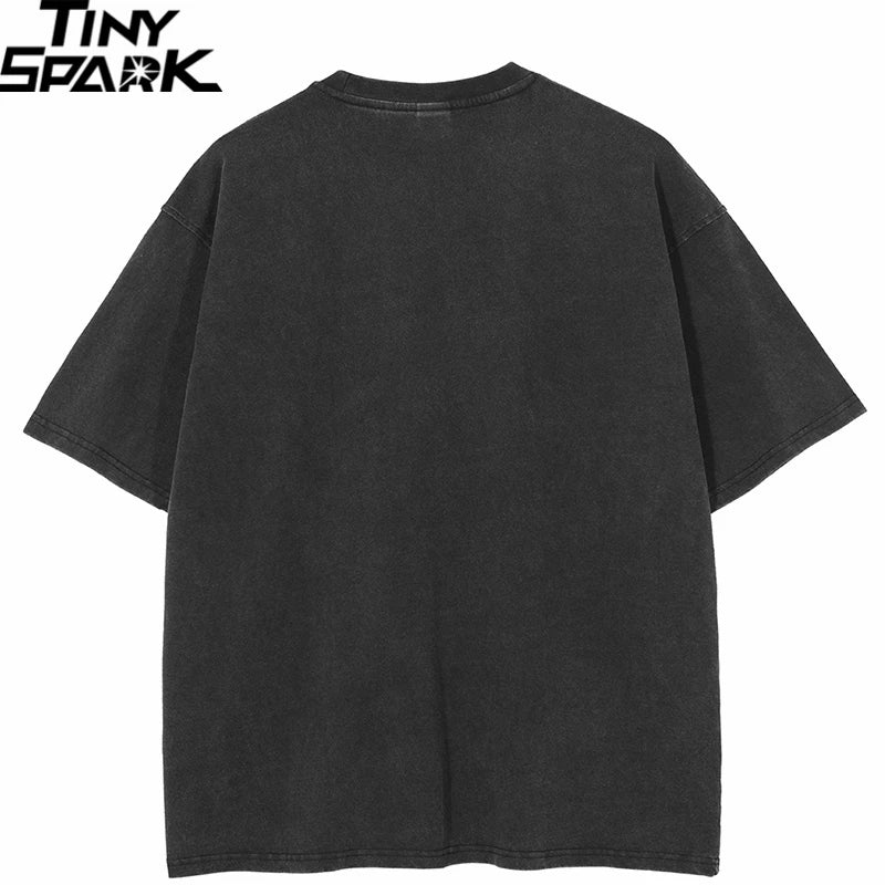 Vintage Black Face Washed T-Shirt — front view