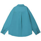 Cats Spliced Oversized Shirt — front view