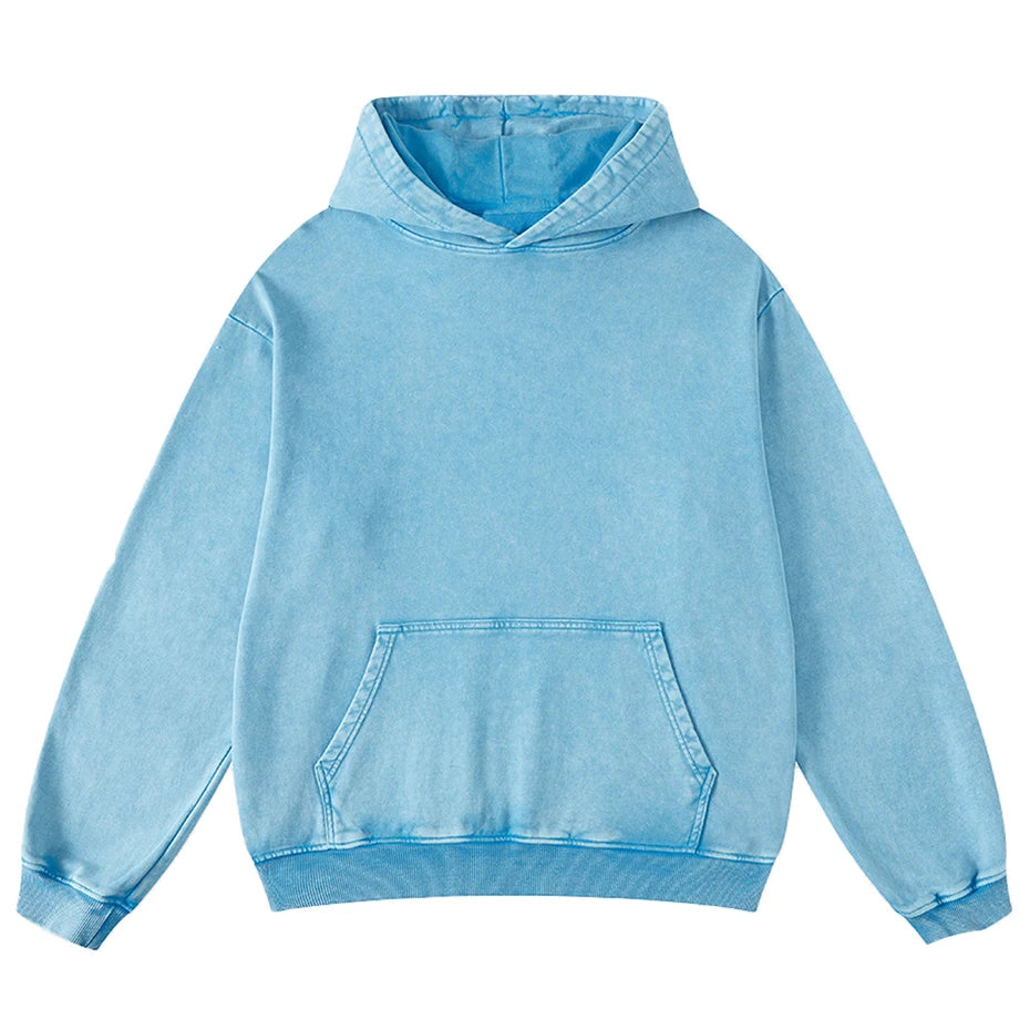 Vintage Print Oversized Hoodie — side view