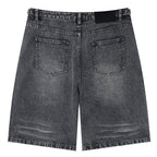 Tactical Y2K Loose Denim Shorts — detail shot