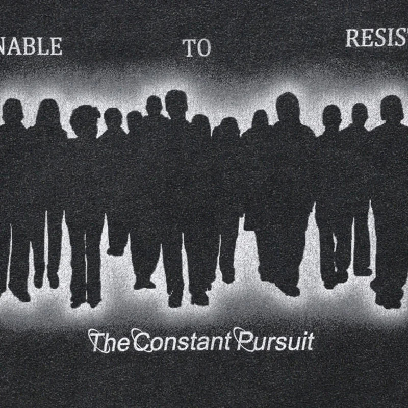 Graphic Vintage Black Shadow Washed T-Shirt — back view