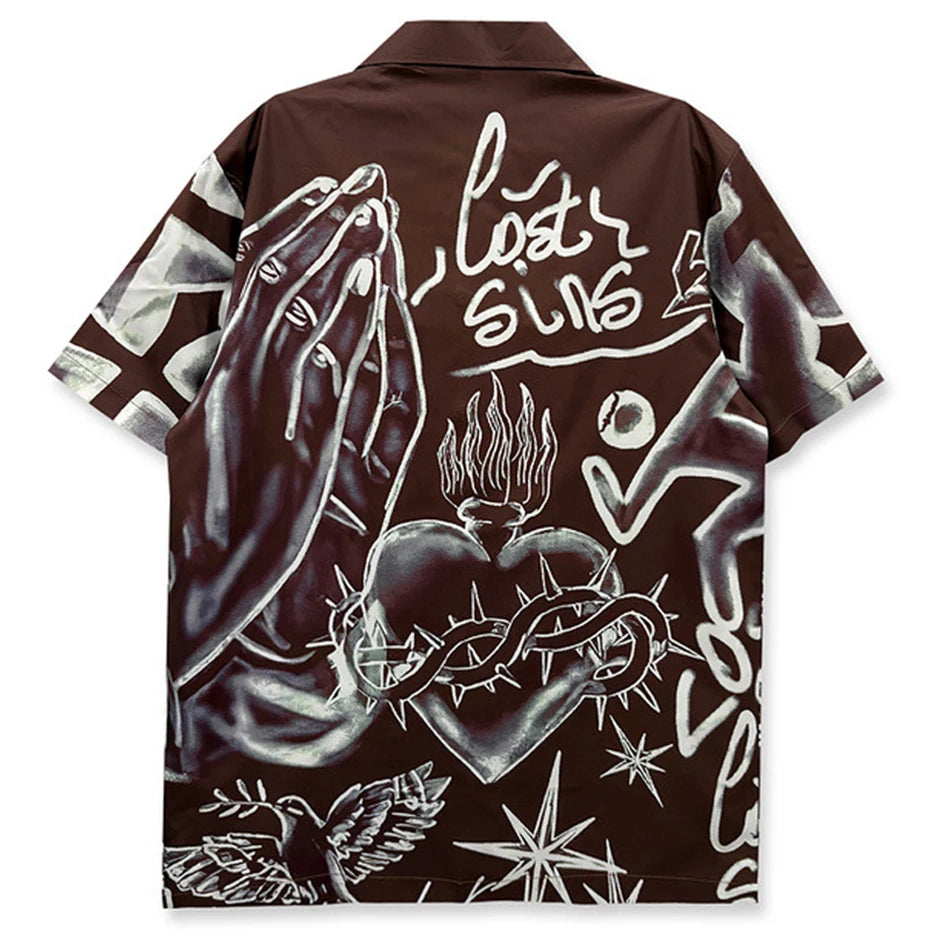 Short Vintage Loose Shirt — front view