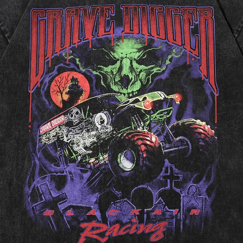 Racing Devil Racing Loose T-Shirt — detail shot