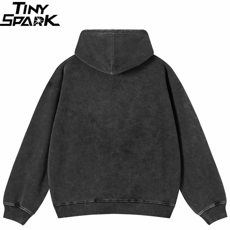 Girl Anime Cartoon Graphic Oversized Hoodie — front view