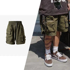 Y2K Cargo Shorts — back view