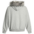 Fur Oversized Hoodie — front view