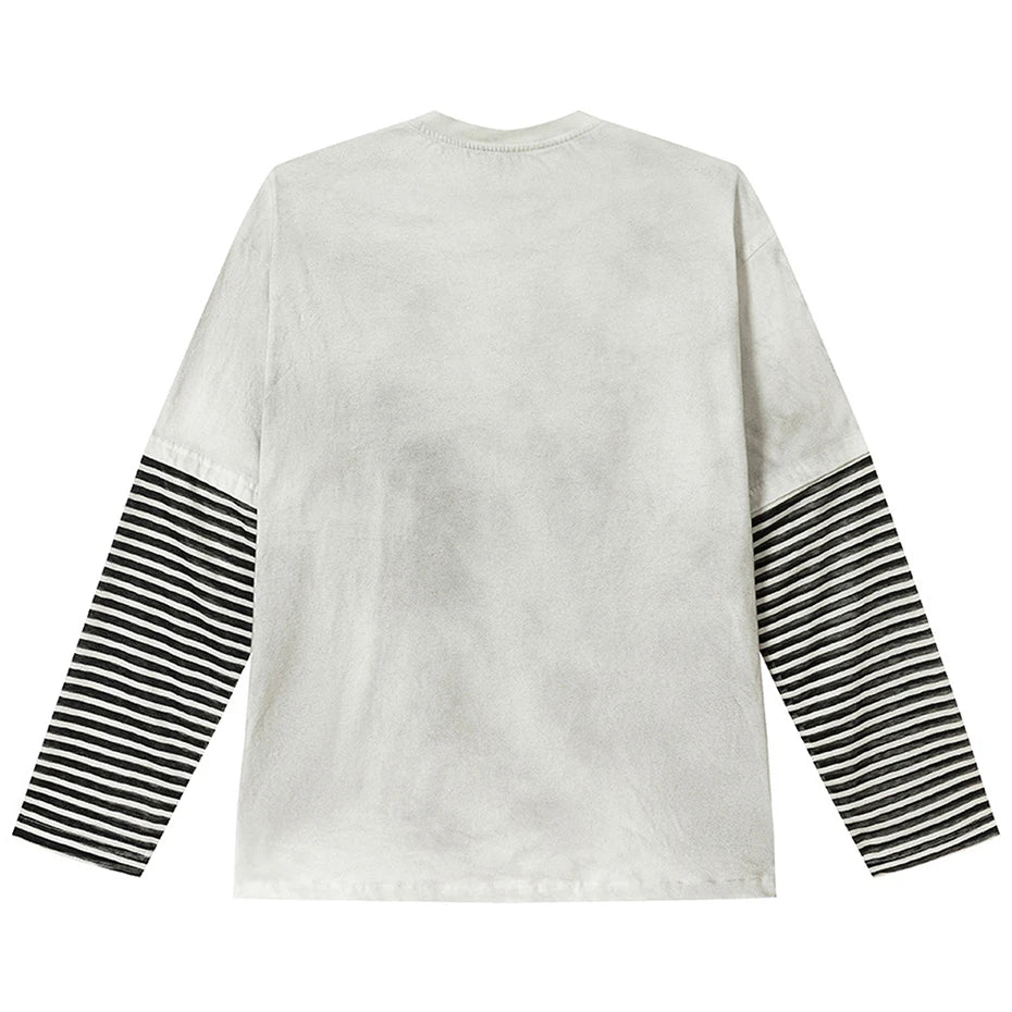 Y2K Vintage Oversized Long Sleeve Tee — front view