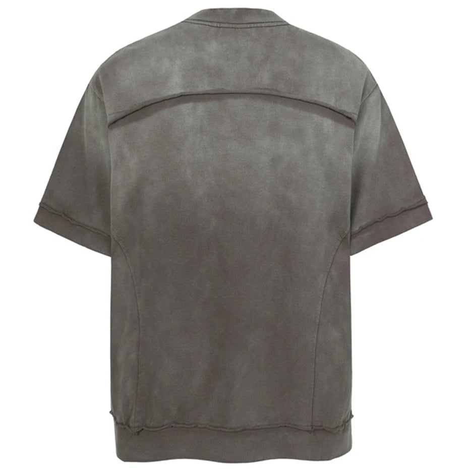 Shirts Vintage Patchwork Oversized T-Shirt — front view