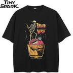 Dark Black Faded T-Shirt — back view