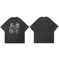Prayer Retro Black Washed T-Shirt — side view