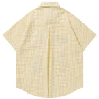 Shirts Cat Embroidered Loose Shirt — front view