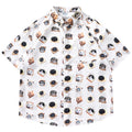 Cat Print Loose Shirt — styling shot