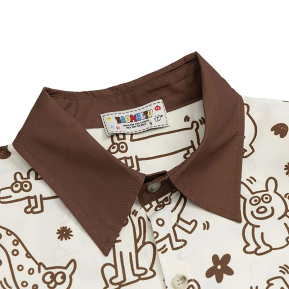 Cartoon Graphic Shirt — fit shot