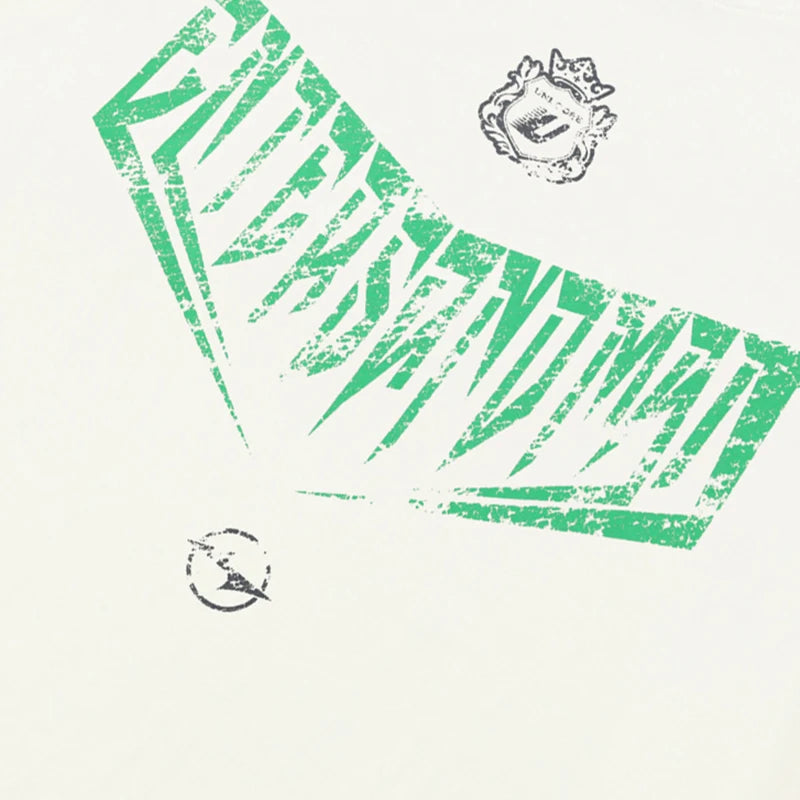 Vintage Green Graphic T-Shirt — front view