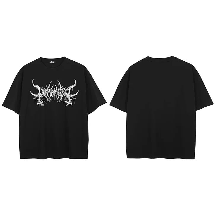 Metal Black Faded T-Shirt — styling shot