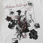 Y2K Flower Graphic Oversized Long Sleeve Tee — fit shot