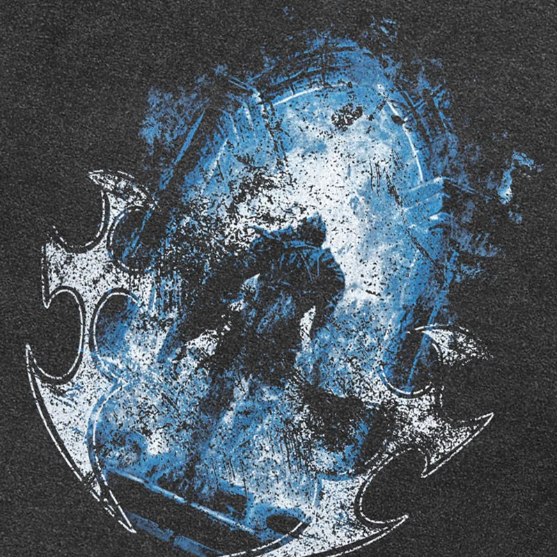 Warrior Retro Black Washed T-Shirt — detail shot