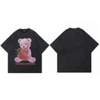 Vintage Black Bear Washed T-Shirt — side view