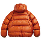 White Puffer Jacket — front view