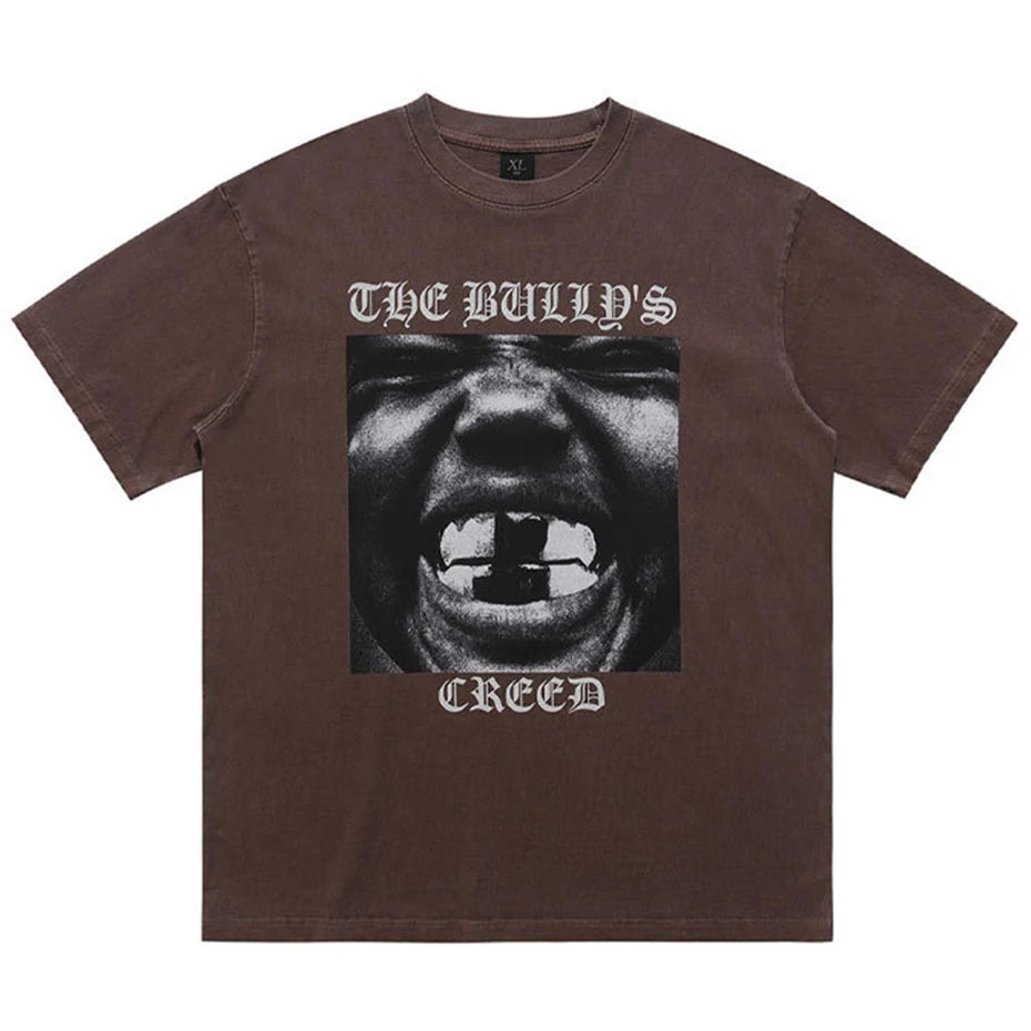 Shirts Y2K Graphic Oversized T-Shirt — front view
