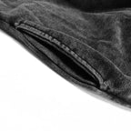 Black Graphic Oversized Hoodie — detail shot